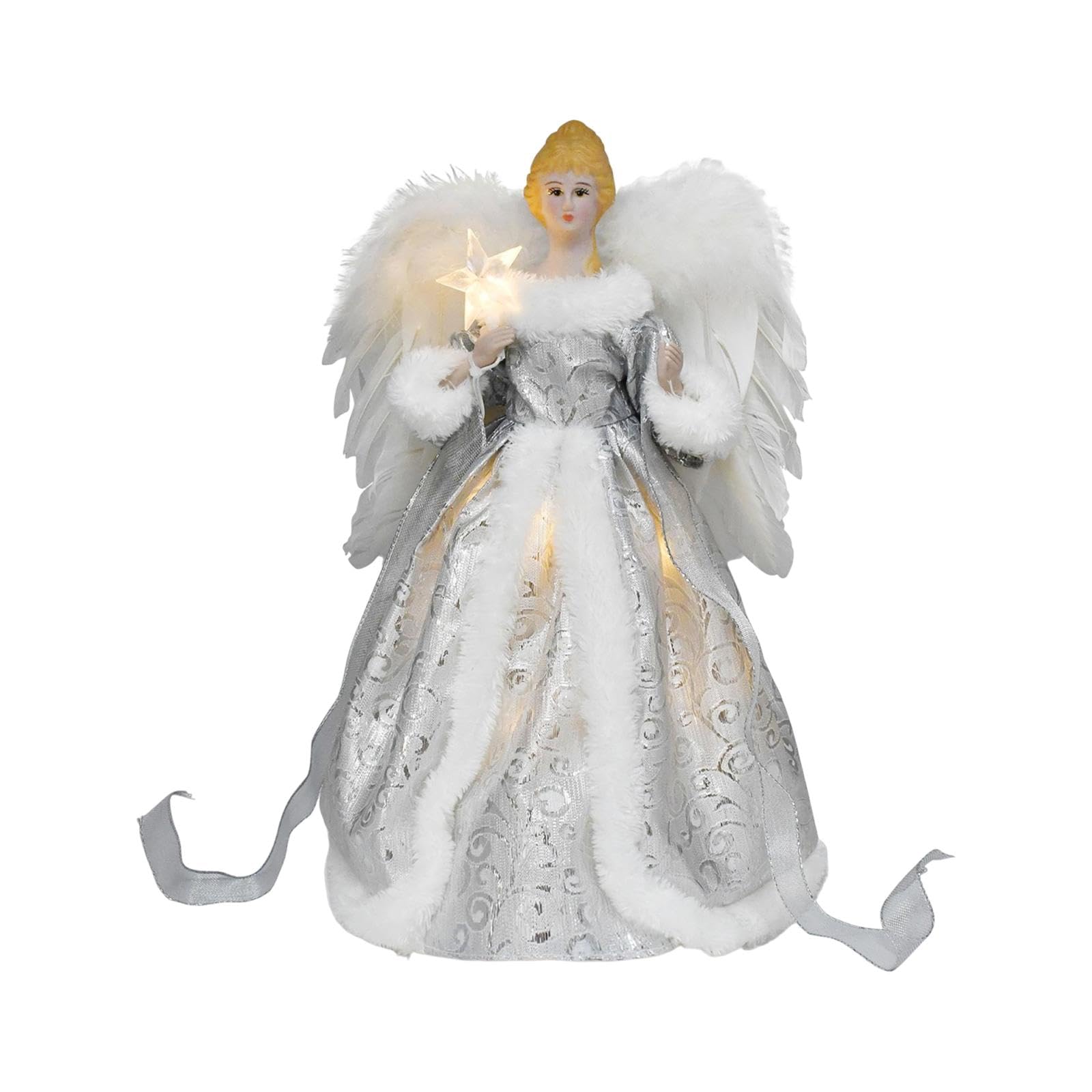 Figura de ángel en, Decoración Navideña Creativa para Fiestas Y Dormitorios.