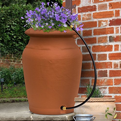 FCMP Outdoor US4000-TC Urn Style (Terra Cotta) Rain Barrel - Thumbnail 2