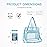 Oraben Clear Bag for Stadium Events 12x6x12, Clear Tote Bag with Reinforced Strap, Transparent Bag for Sports Concert