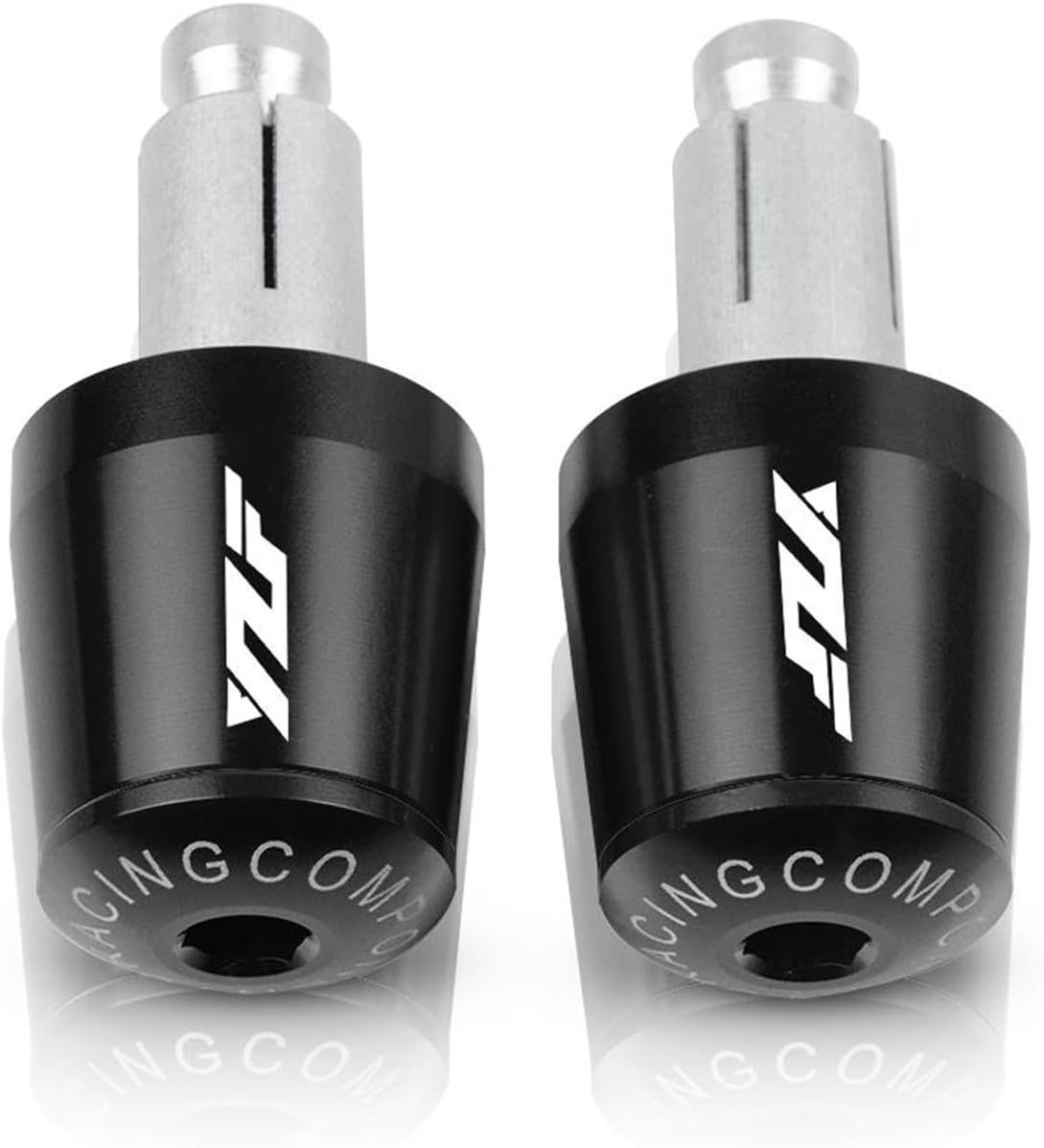 Motorcycle Accessories 7/8" 22MM Handlebar Handle Bar End Grips Cap Weight Plugs Silder for YZF R6S YZF R6 YZF-R1 YZF R1 (Color : Black-Green)