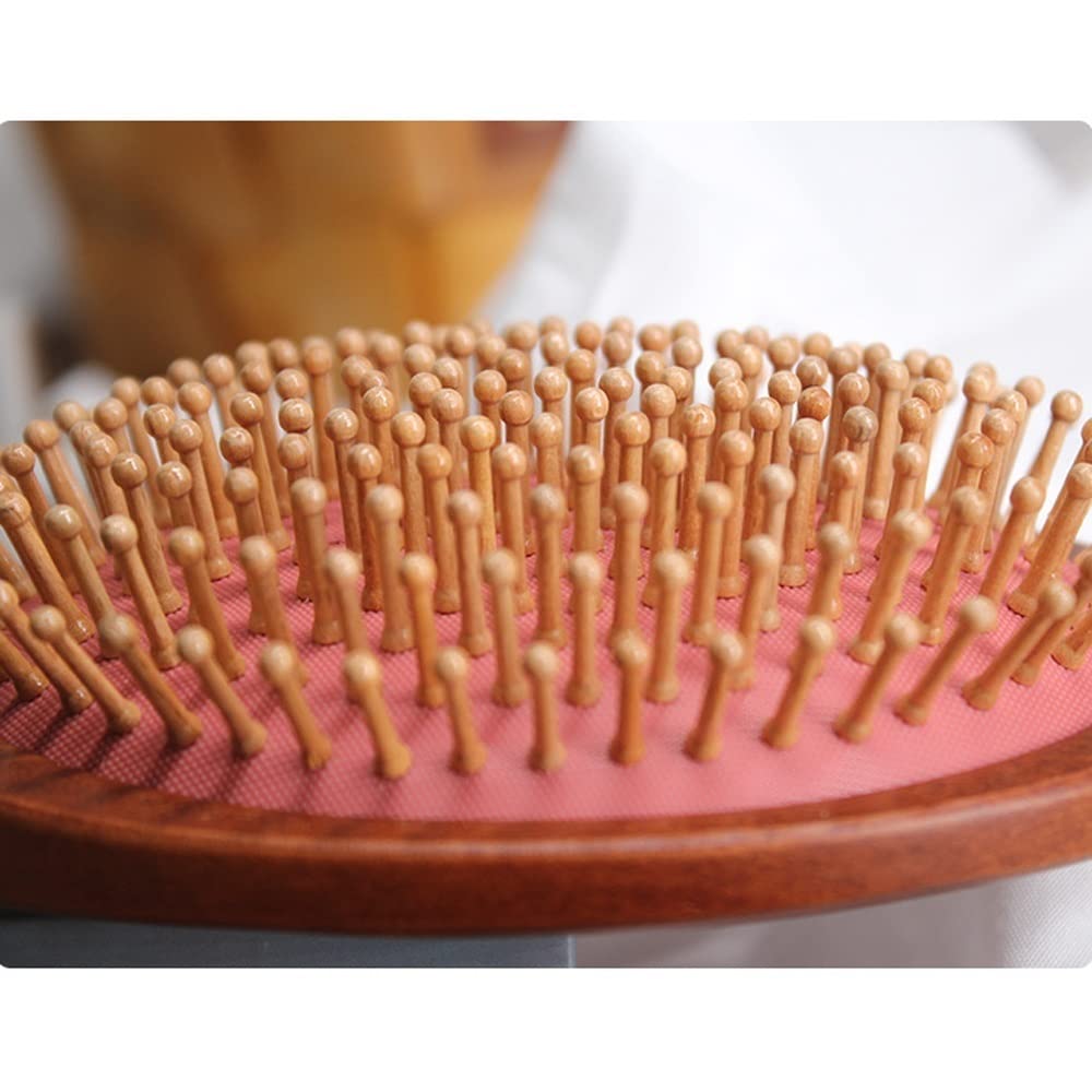 Cepillo for el cabello, peine de masaje, cepillo for el cabello grande, plano, natural, ecológico, con mango de madera for hombres y mujeres con cabello largo grueso, rizado y ondulado ( Size : A )