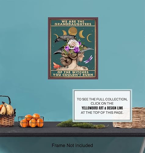 Miniatura 7 de Decoración de bruja  Somos las nietas de las brujas  Decoración de habitación hippie  Decoración de pared bohemia bohemia  Arte de pared gótico