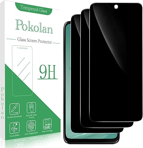 Miniatura 7 de Pokolan Protector de pantalla de vidrio templado para Motorola Moto G Pure (3 unidades, antiarañazos, sin burbujas)