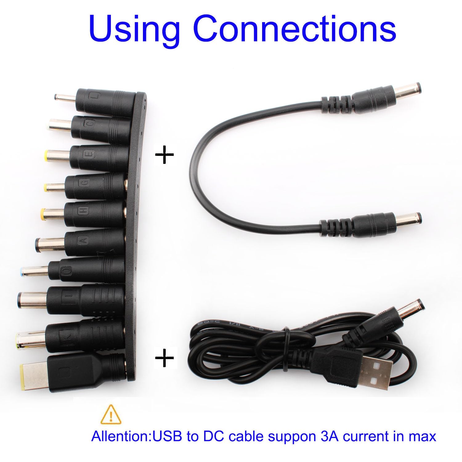 Liqucase Adattatore Per Caricabatterie AC/DC 1A + Cavo USB Per