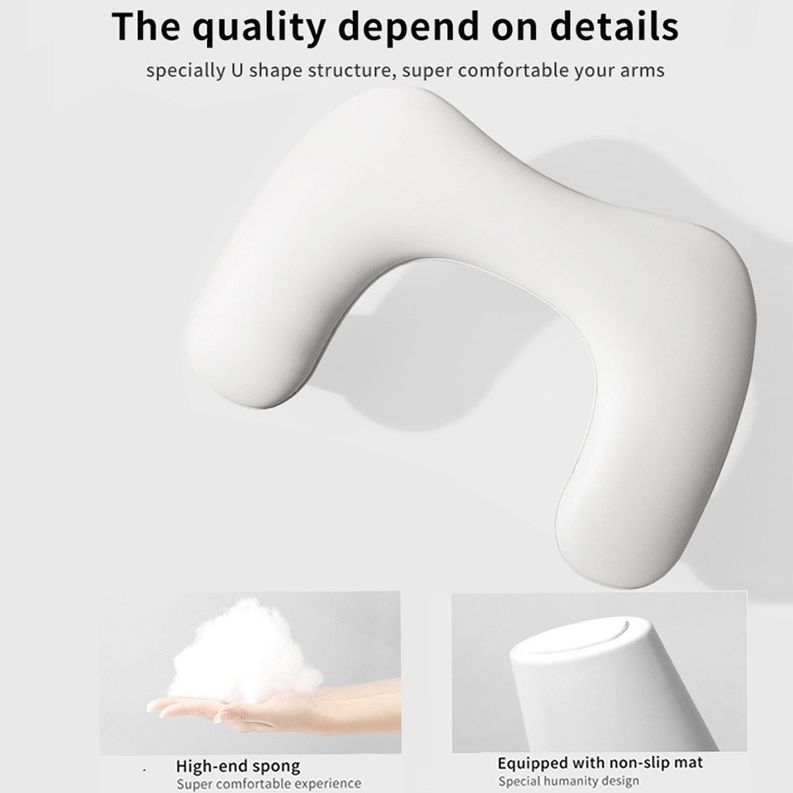 Reposabrazos para uñas, soporte de manicura, reposabrazos desmontable, almohadillas cómodas en piel sintética, accesorios de arte de uñas, herramienta para tecnología de uñas