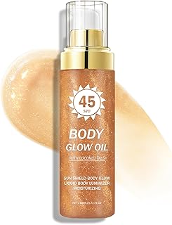 Protector solar brillante, SPF 45 de amplio e...