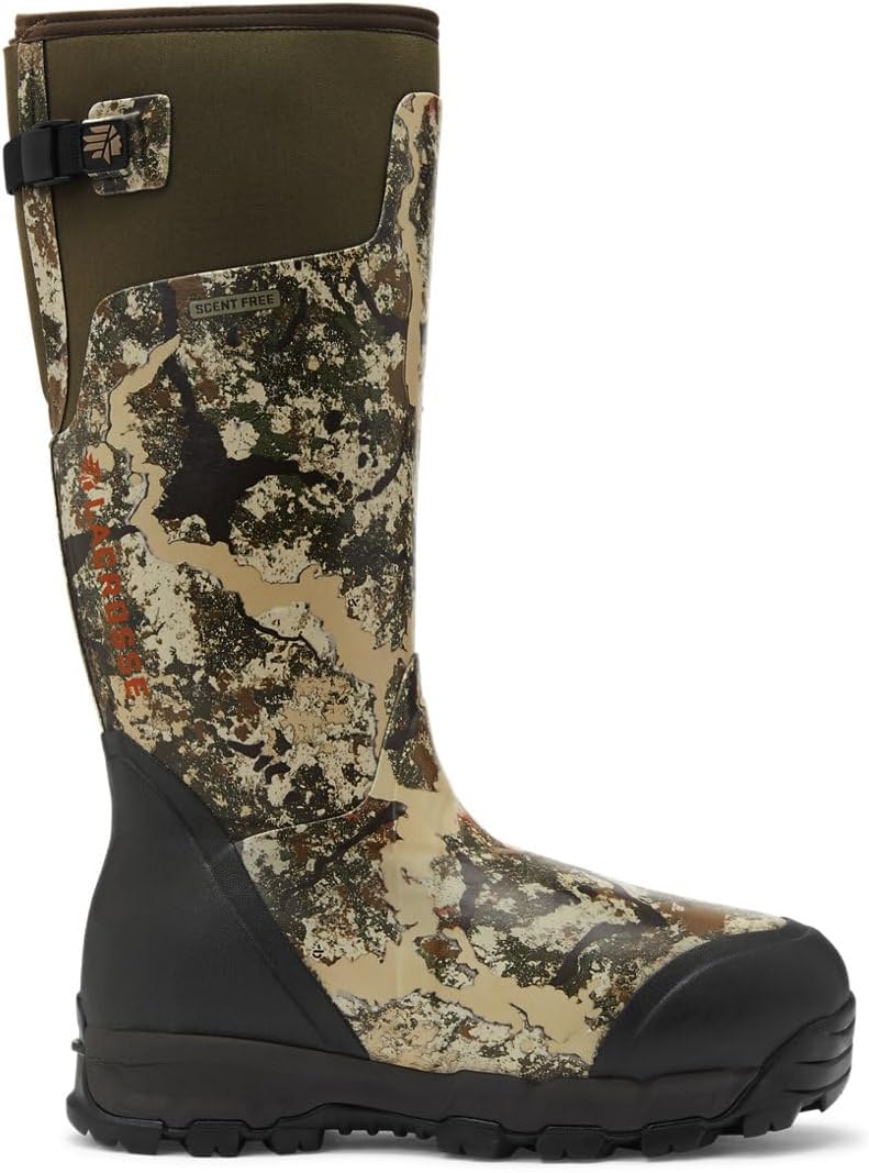 LaCrosse Alphaburly Pro 18" Insulated Hunting Boots for Men Featuring Waterproof Rubber, 1600G Thinsulate, and EVA Footbed, First Lite Cipher