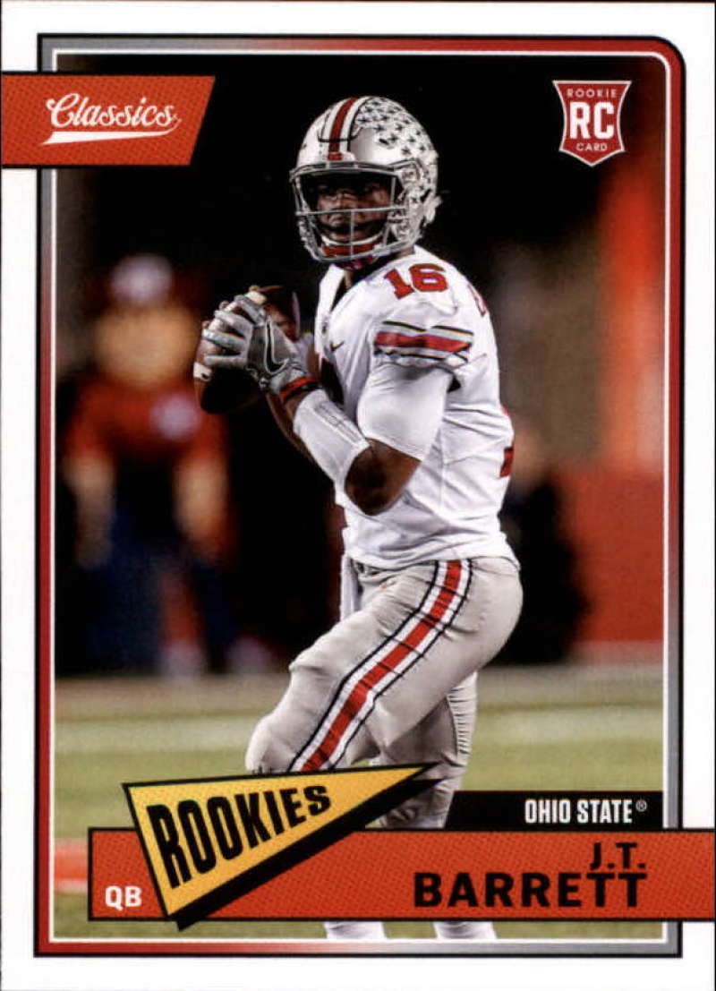2018 Classics Football #285 J.T. Barrett Ohio State Buckeyes RC Rookie Panini NFL Card
