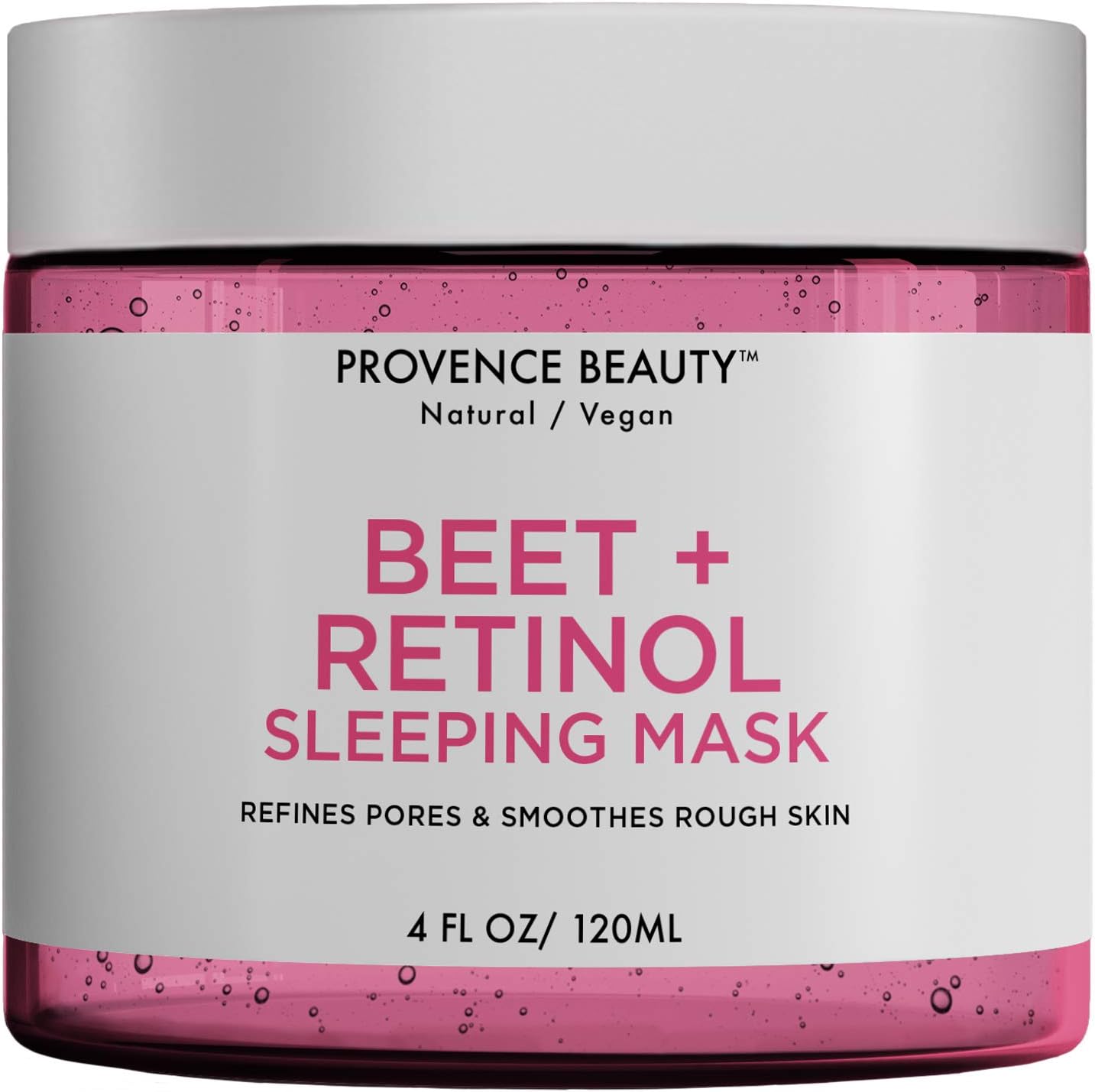 Beet and Retinol Gel Face Mask - Hydrating Face and Neck Moisturizer for Anti Aging, Wrinkle, Acne, Firming and Dry Skin - Organic Facial Mask for Women, Men and all Skin Types - 4 Fl Oz