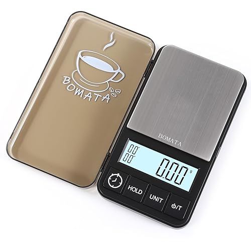 Miniatura 8 de BOMATA Capacidad de actualización 70.55 oz x 0.00 oz Escala de café espresso y café con temporizador. Báscula de bolsillo pequeña y delgada. con