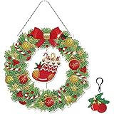 UNIQUE IDEALE GESCHENKE: Unser Diamant Kunst Kranz die Malerei von Acryl ist es combinate das Handwerk des Diamanten Malerei mit LED Licht, Sie ermöglicht ein schönes Kunstwerk zu schaffen, um Ihr Haus oder als selbstgemachtes Geschenk zu geben.