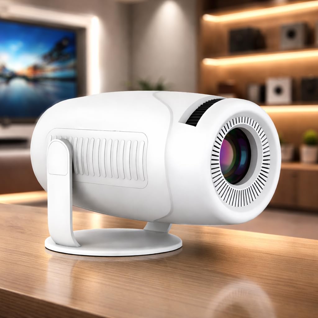 1080 Full HD Smart Projector with 4K Support | Android 14 WiFi 6 Bluetooth Projector | 200 ANSI Lumens Mini Portable Projector | 180° Rotation | Home Theater, Mobile, Laptop Compatible-image-38