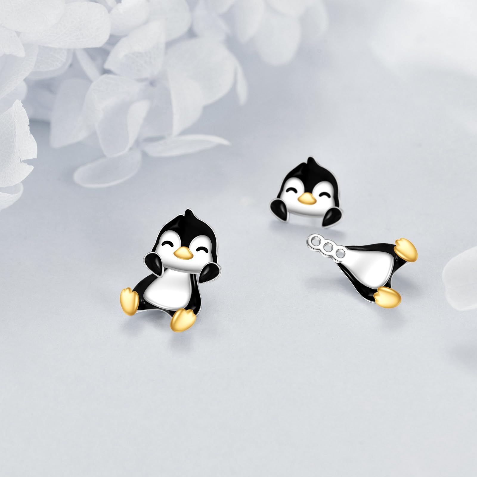 Katze/koala/Der Panda./Pinguine/Axolot Ohrringe für Frauen 925 Sterling Silber Katze Ohrstecker Schmuck Geschenke
