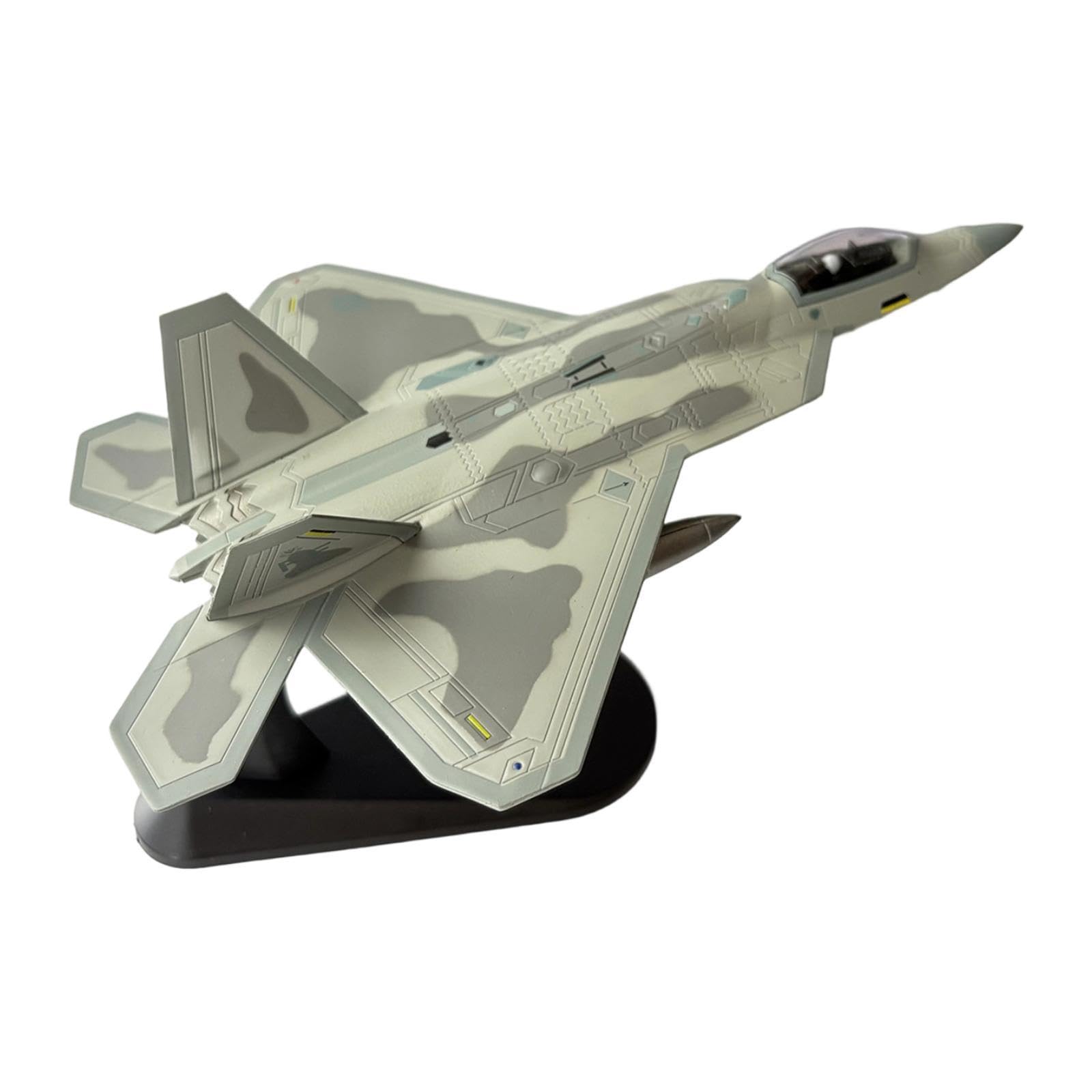 blloocod 1/100 Scale Fighter Model Airplane, 7.28in Alloy Desktop Display Aircraft, Collectible Diecast Plane for Aviation Enthusiasts & Decor