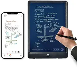 Conjunto de caderno e quadro de escrita digital inteligente Ophayapen, sincronização em tempo real para digitalização, conversão em texto, armazenamento e compartilhamento de notas de papel
