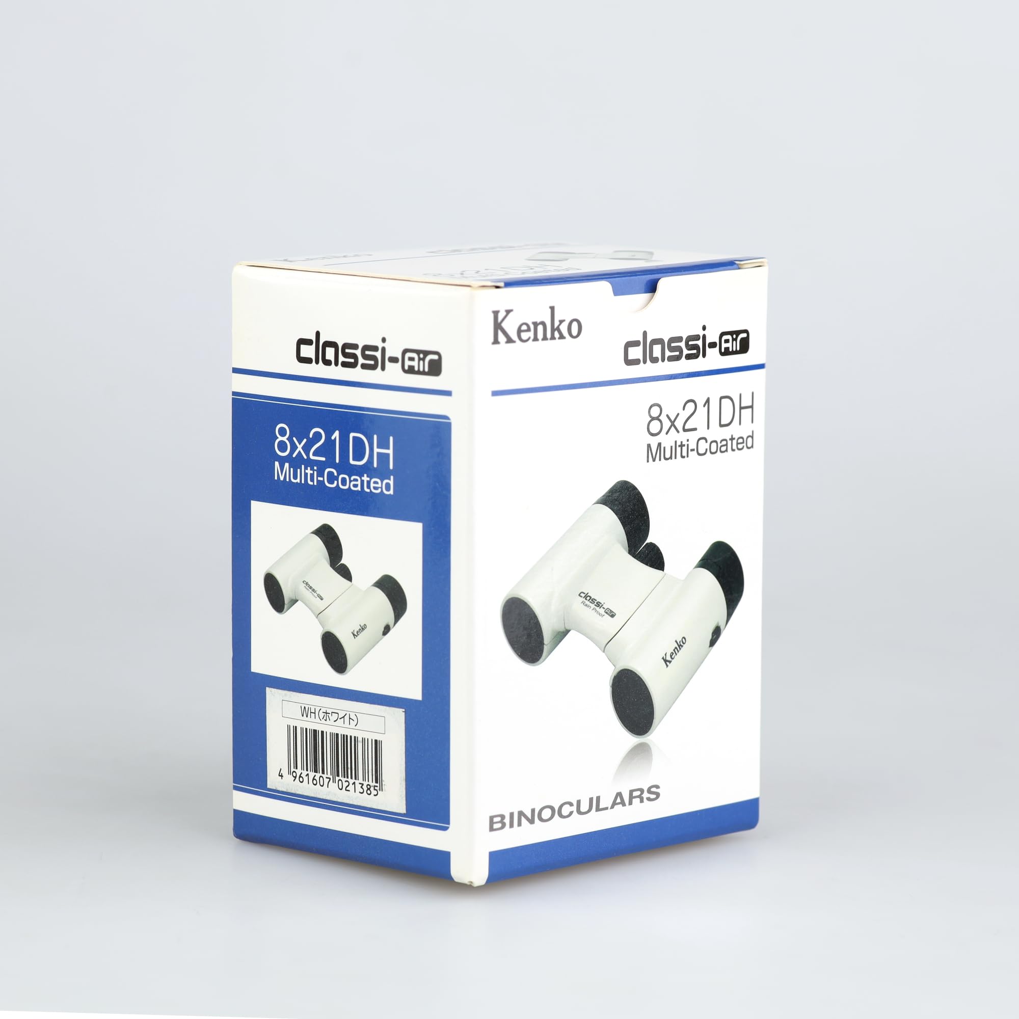 Kenko Binocoli Classi-Air 8x21 DH, Prisma a tetto, leggero, design pieghevole e compatto, Rivestimento multistrato, Bianco 021385