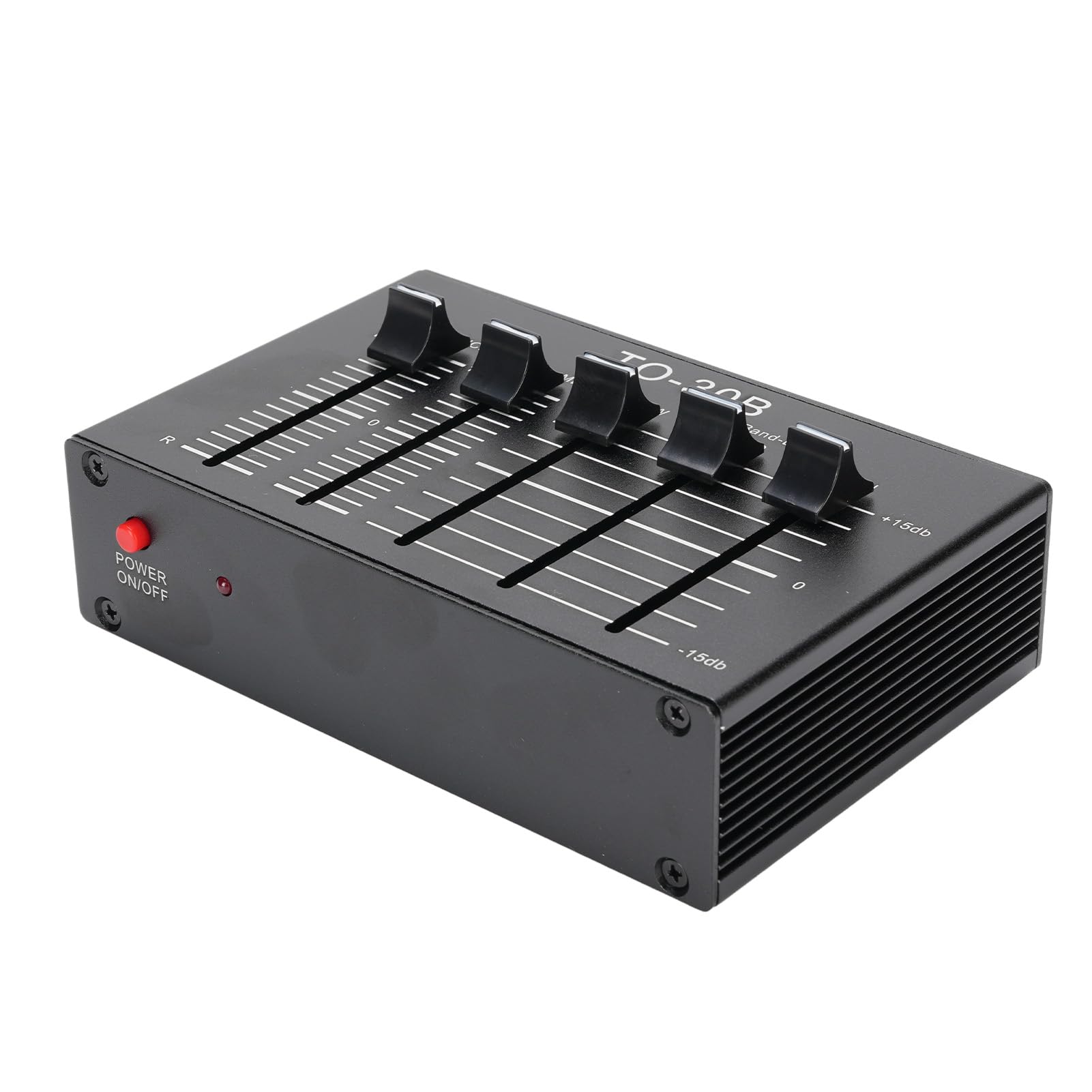 Preamplificatore Fono, Preamplificatore per Giradischi Equalizzatore a 2 e 3 Bande in Lega di Alluminio, con NE5532 a Basso Rumore Alti Medi Bassi e Controllo del Volume Bilanciato per