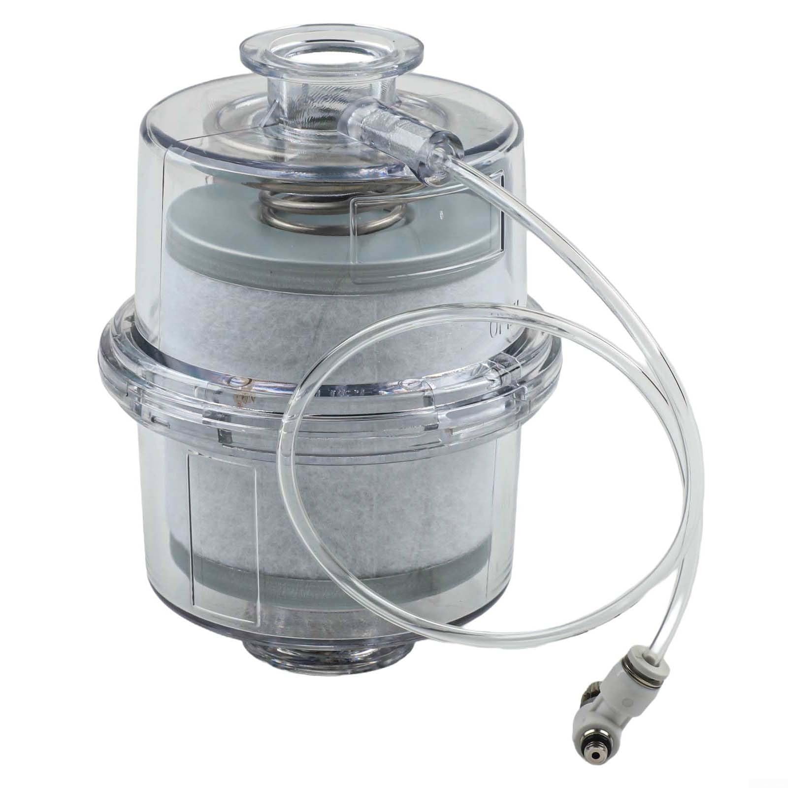 Dispositivo de eliminación de niebla de aceite para bomba de vacío para brida KF25/KF40, separador de filtro de escape de eficiencia del 95%, carcasa transparente de alta temperatura para