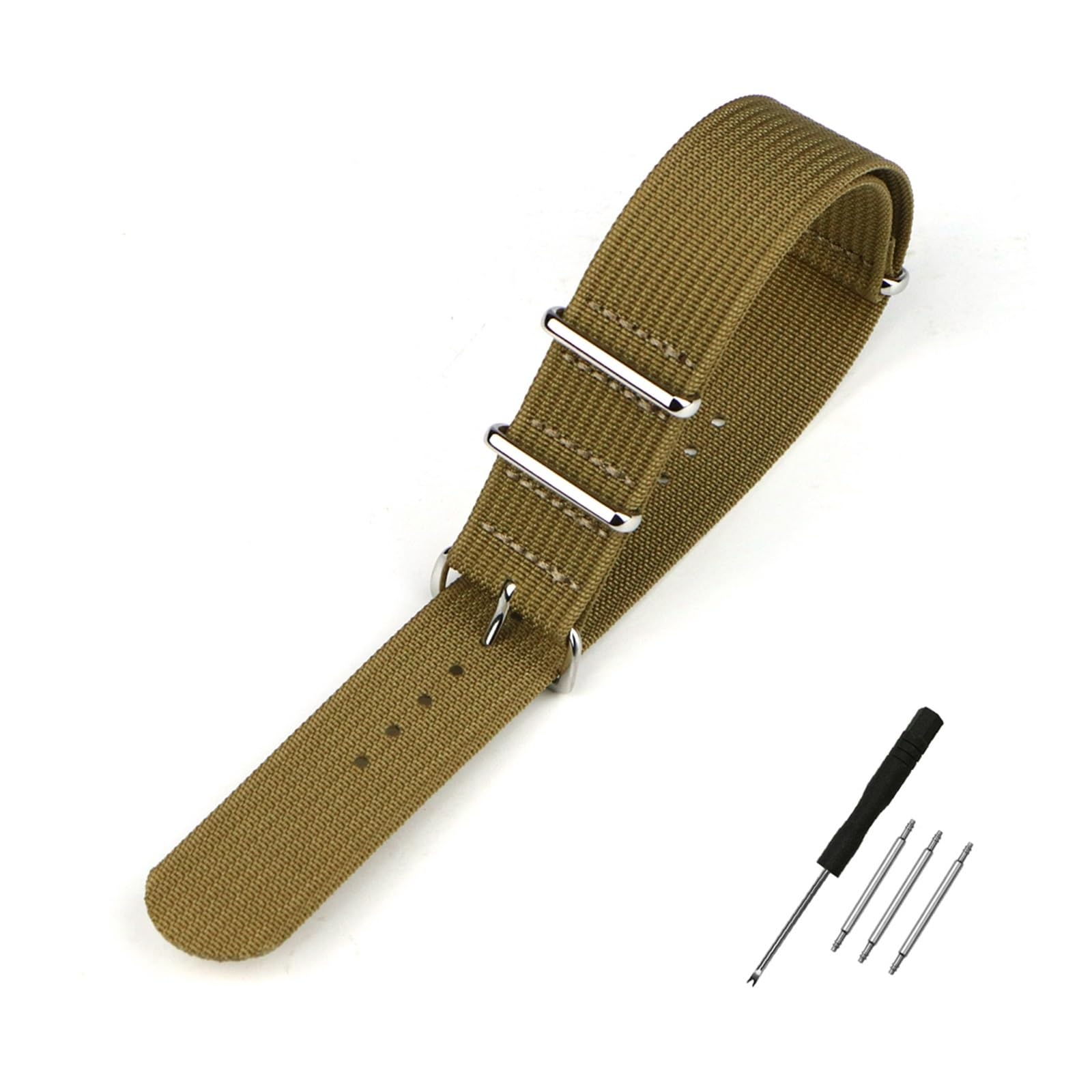 Run Ken Bracelet De Montre Nervuré 20mm 22mm 18mm Sangles En Nylon Robustes Bandes De Tissu De Bracelet De Montre Rétro