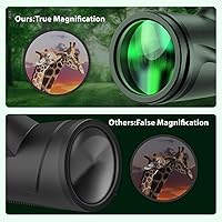 Vista 8 de Telescopio Monocular 80 x 100 Monoculares de Alta Potencia para Adultos con Trípode, Monocular para Smartphone Adecuado para Observación de Aves
