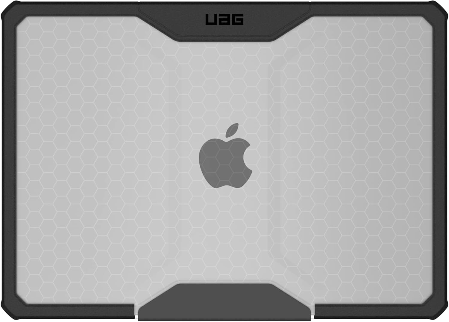 URBAN ARMOR GEAR UAG Designed for MacBook Air 13" Case M5 2026 M4 2025 M3 2024 M2 2022 - Translucent Rugged Lightweight Slim Tactile Grip Laptop Protective Cover, Plyo Ice/Black