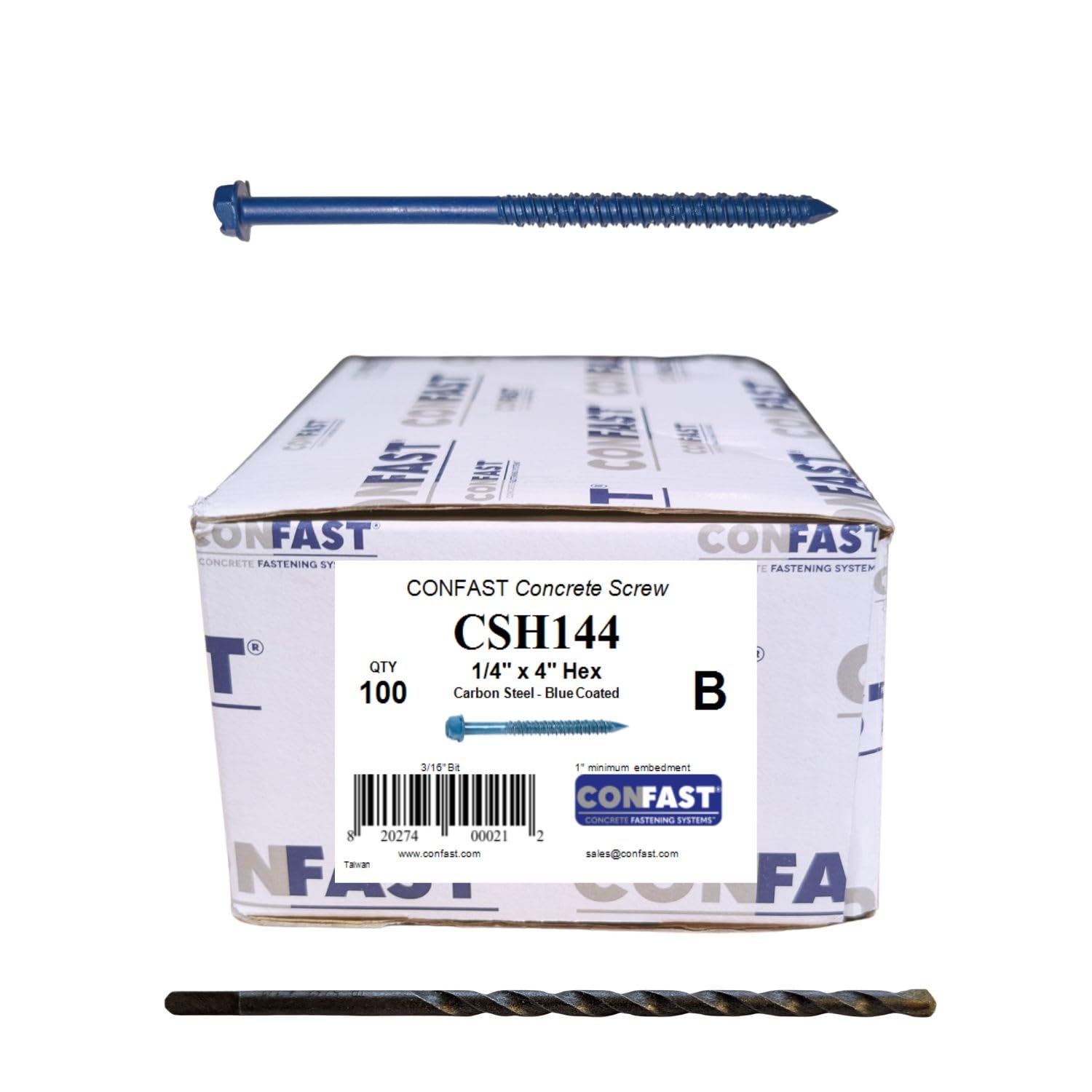 Concrete Screws - 3/16" Hex Head Anchors -17