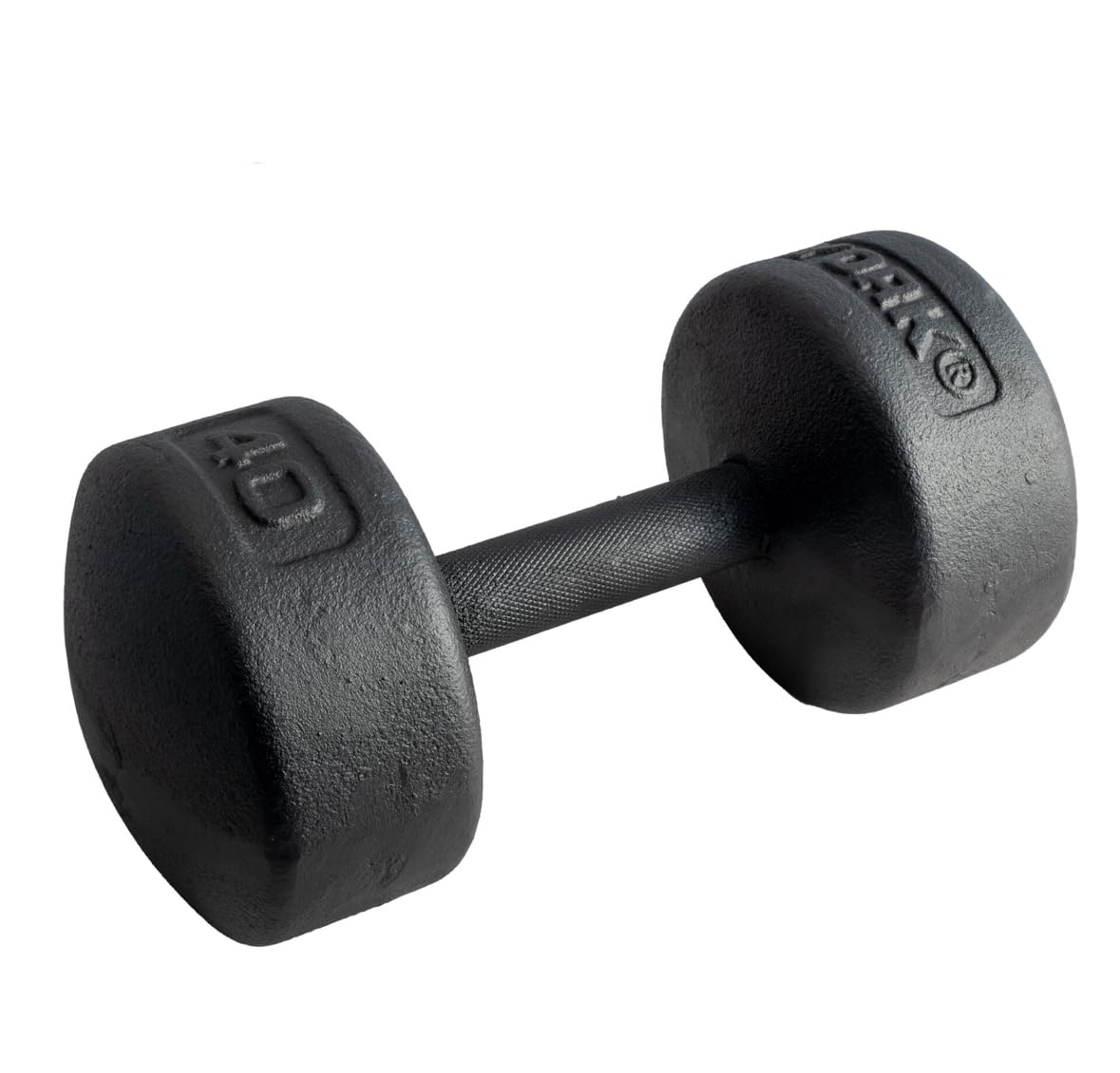 YORK Legacy Solid Round Dumbbell 40 LB, Black