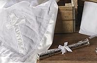 Vista 4 de Stephan Baby Regalos de recuerdo Soporte para certificado de bautismo de bebé grabado, personalizable, 9.5 pulgadas, chapado en plata