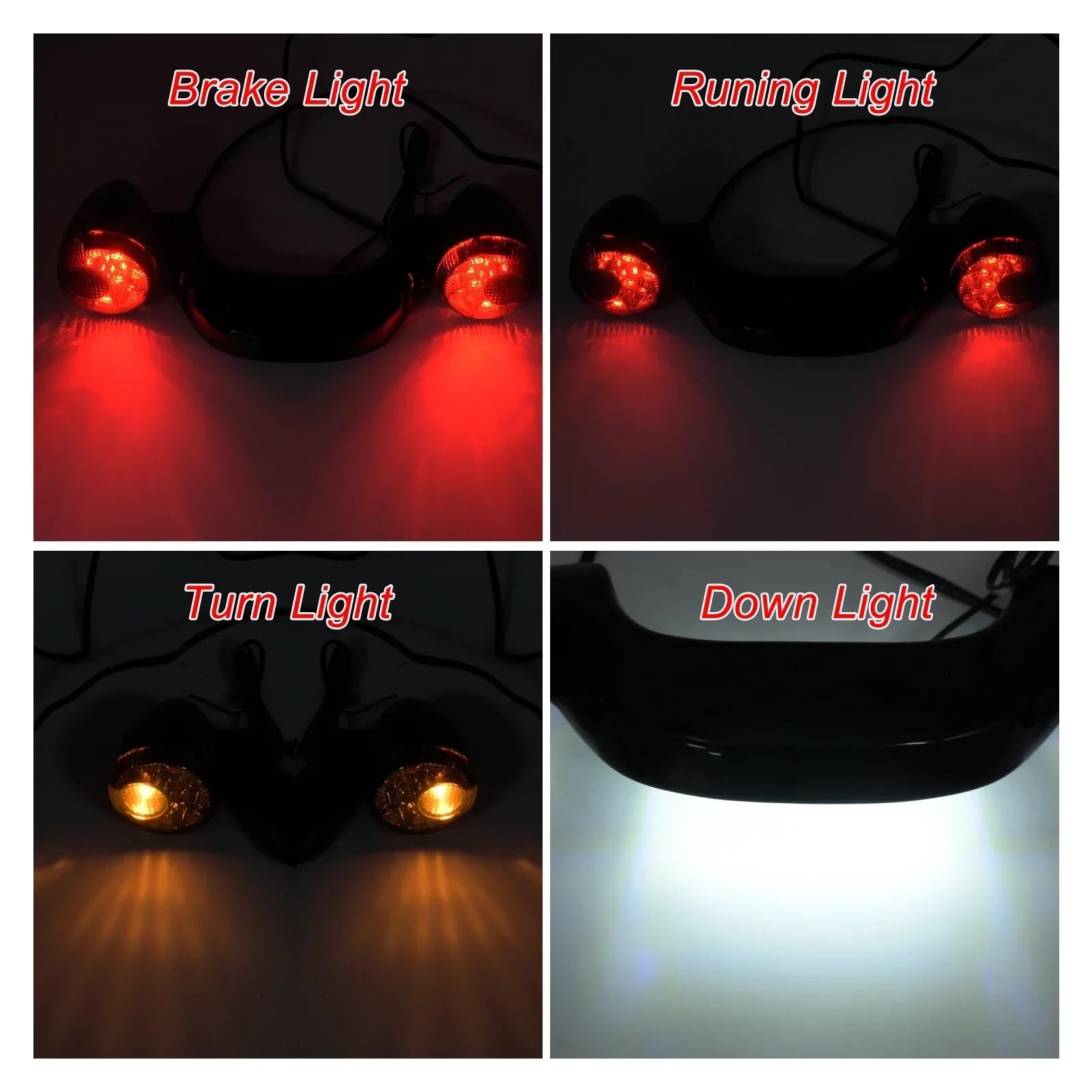 Faro Posteriore Stop Running Barra luminosa a LED per indicatori di direzione posteriori per moto, Per Touring Per Strada Per Street Glide Per Road King FLHX FLTRXS CVO 2010-2021