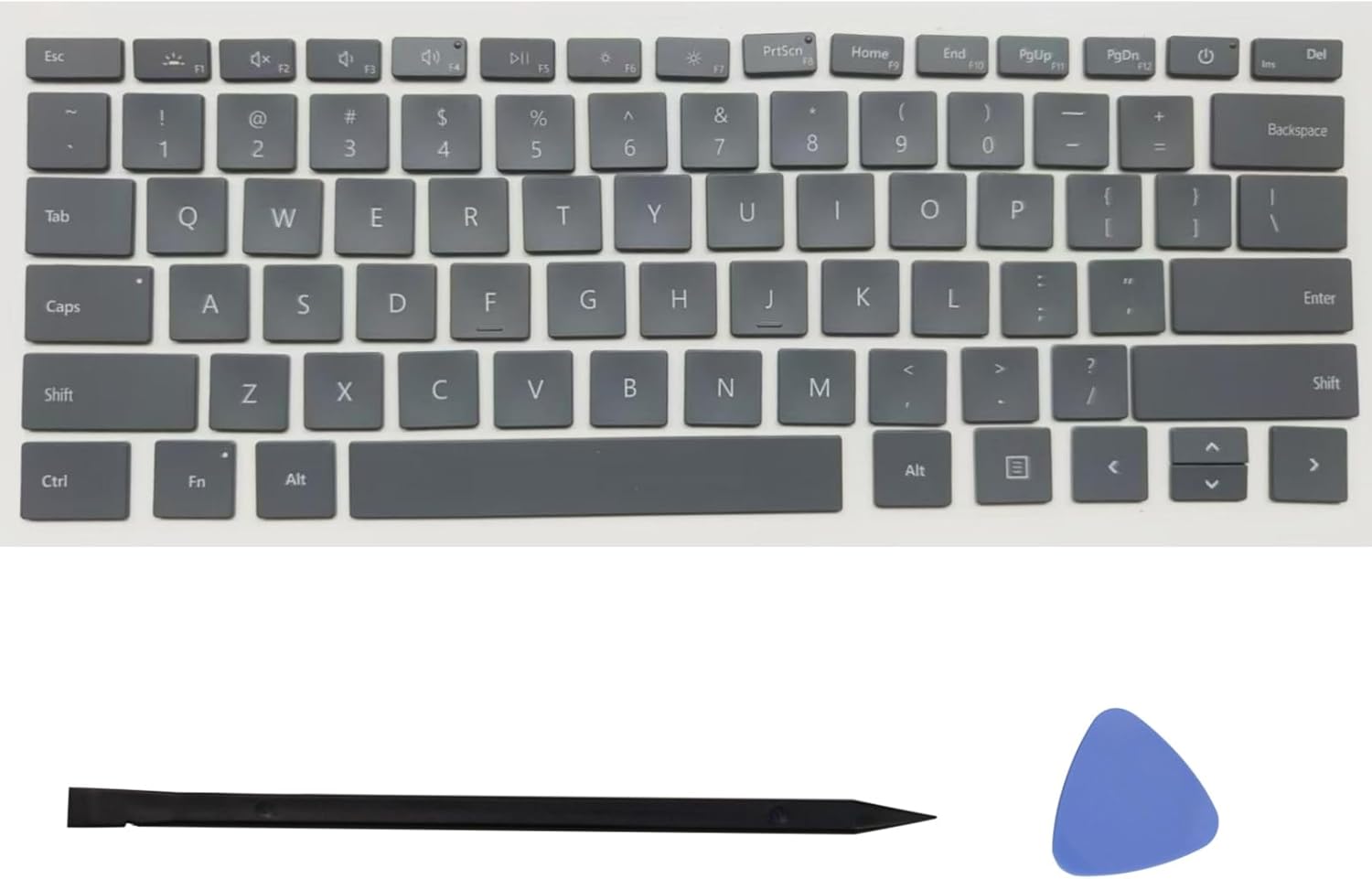 Replacement Keyboard Keycap Keys,US Layout Key Caps Fits for Microsoft Surface Laptop 3/4/5/6 13.5/15inch 1867 1868 1872 1873 1950 1951 1953 1958 1959 1978 1979 2033 (Dark Drey)
