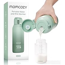 Momcozy Portable Milk Warmer for Travel &ndash; Dual Heating Modes for Breast Milk & Water, Portable Bottle Warmer with Fast Heating & Long Battery Life, 17 Ounces Large Capacity to Meet Your All-Day Needs