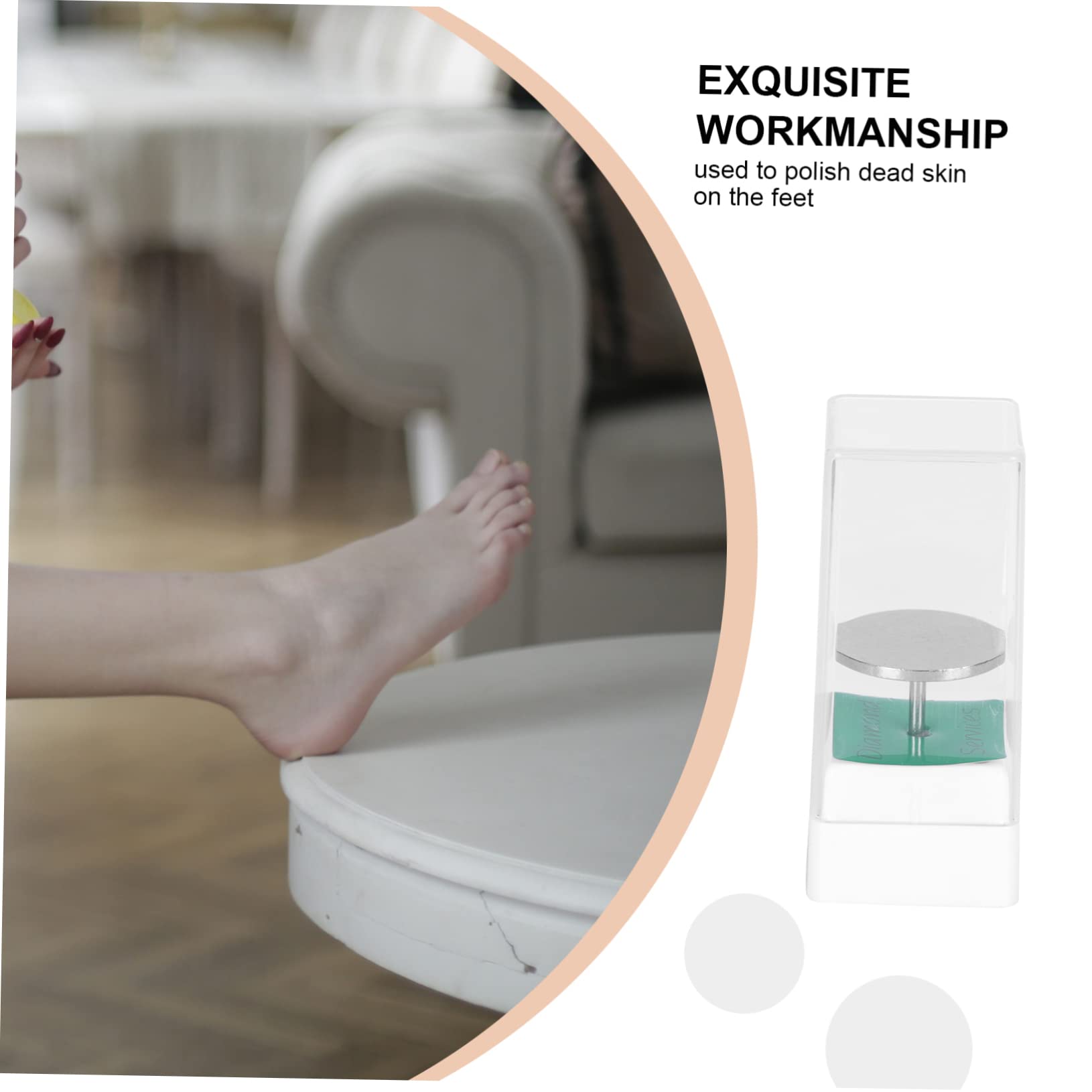 Healeved 4pezzi Macchina Elettrica Per Lucidare Unghie Con Ricambi Per Rimozione Calli Professionale Per Manicure e Pedicure