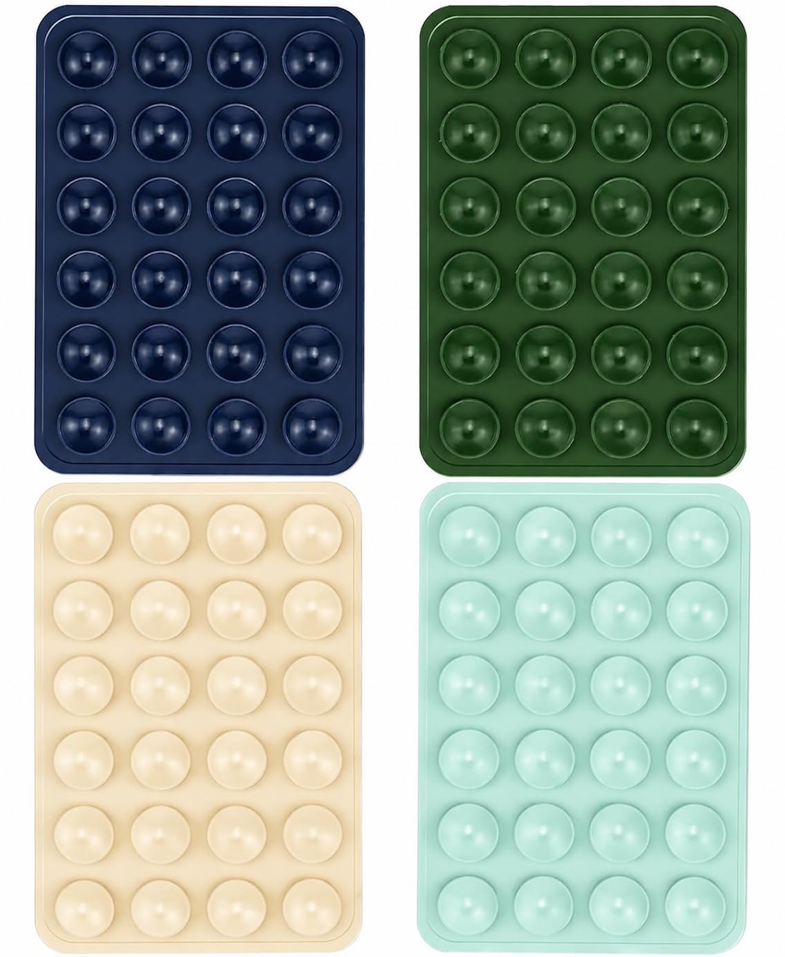 Silicone Suction Phone Case Grip Holder for Hands-Free Video Recording, Mirror & Shower Compatible Mobile Accessory (Pack of 4) (Dark Blue, Green, Cream, Mint Green)-image-47