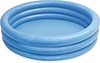 Intex 59416EP Crystal Blue Inflatable Kiddie Pool 45in x 10in - Safe Splash Fun for Toddlers Ages 2+