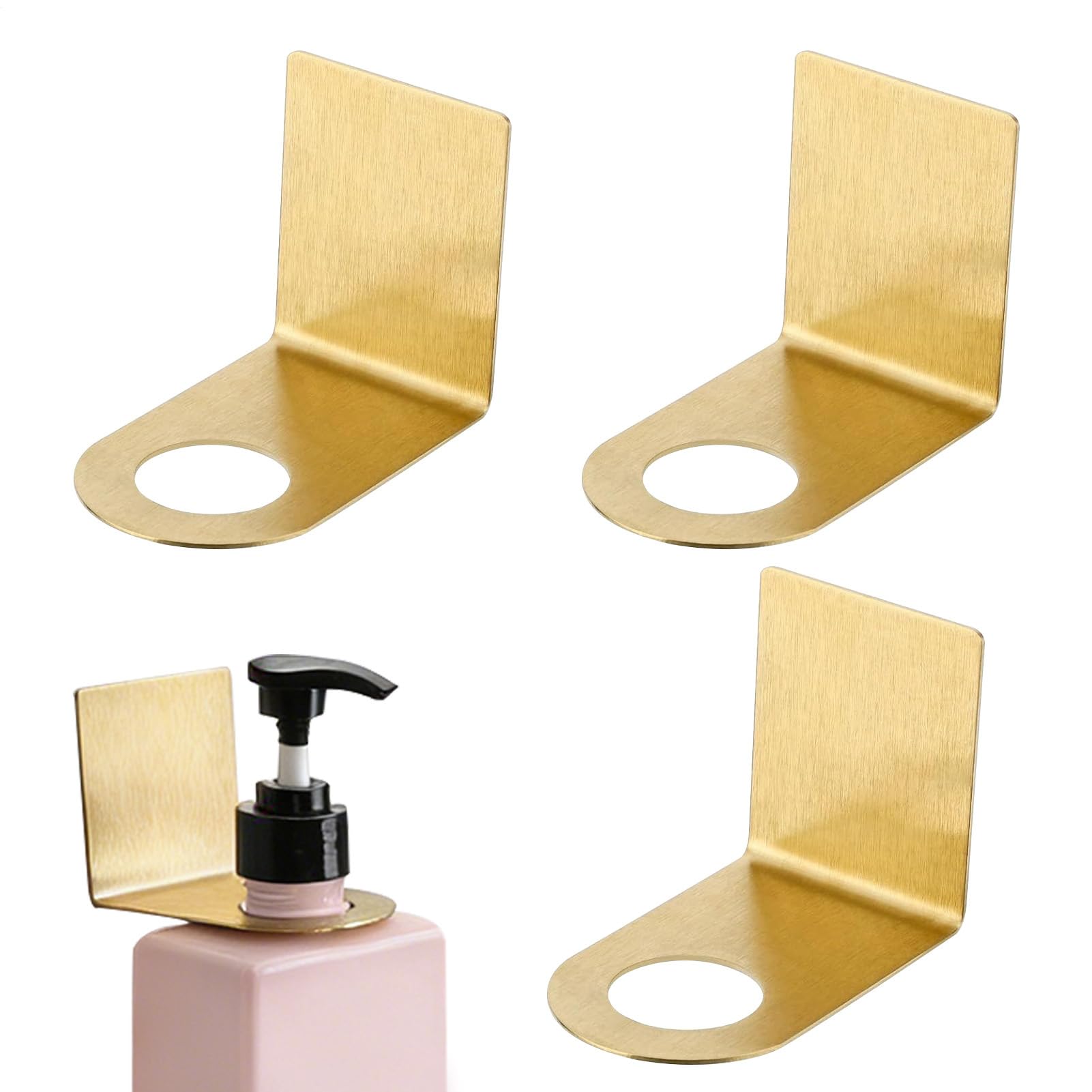 Organisateur de Douche en Acier Inoxydable et Design Épuré pour Mur en Marbre