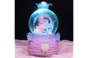 Snow Globes for Kids: Enchanted Mermaid Illusions with Captivating Lights and Melodies