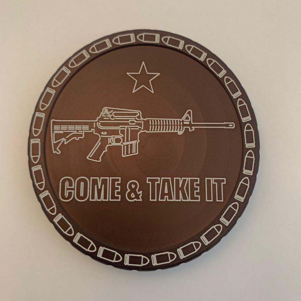 Engraved Snuff lid US Army RLTW (5600, Brown Copenhagen FIBER BOARD