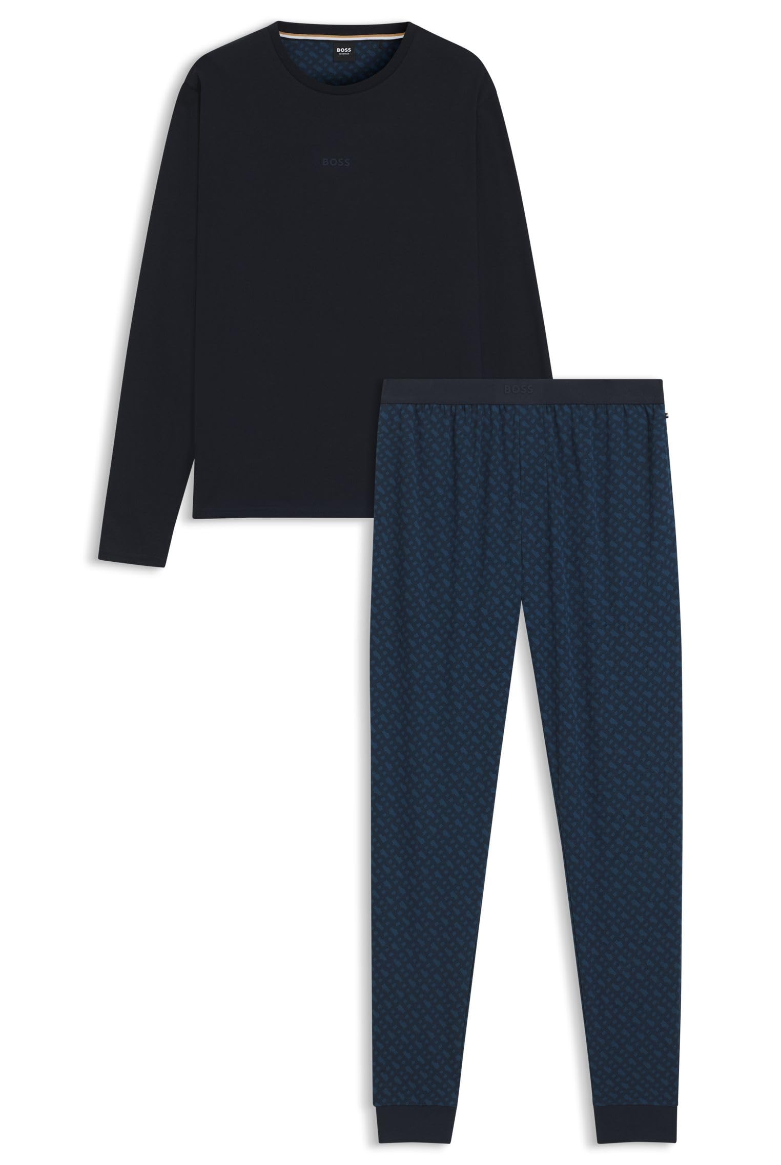 Hugo Men's Blue Pyjamas, Xl, Relax Long Set 50550494