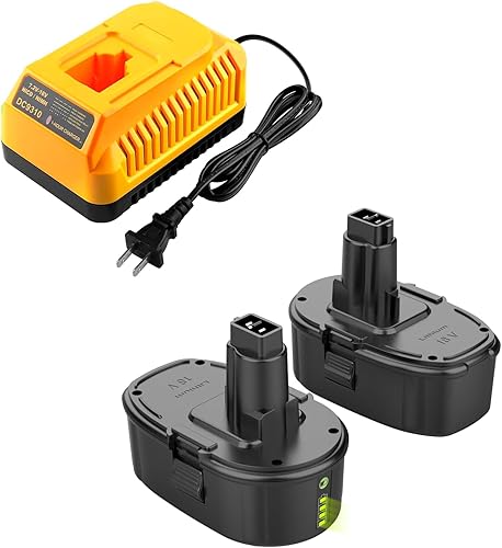 Miniatura 1 de Powilling Paquete de 2 baterías de repuesto de 6.5Ah DC9096 para baterías Dewalt 18V XRP DC9098 DC9099 DE9039 para baterías Dewalt de 18 voltios con