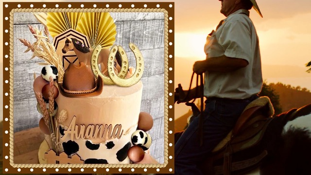 Décoration De Gâteau Cowboy – Topper Chapeau, Bottes, Boules, Pour Anniversaire Western