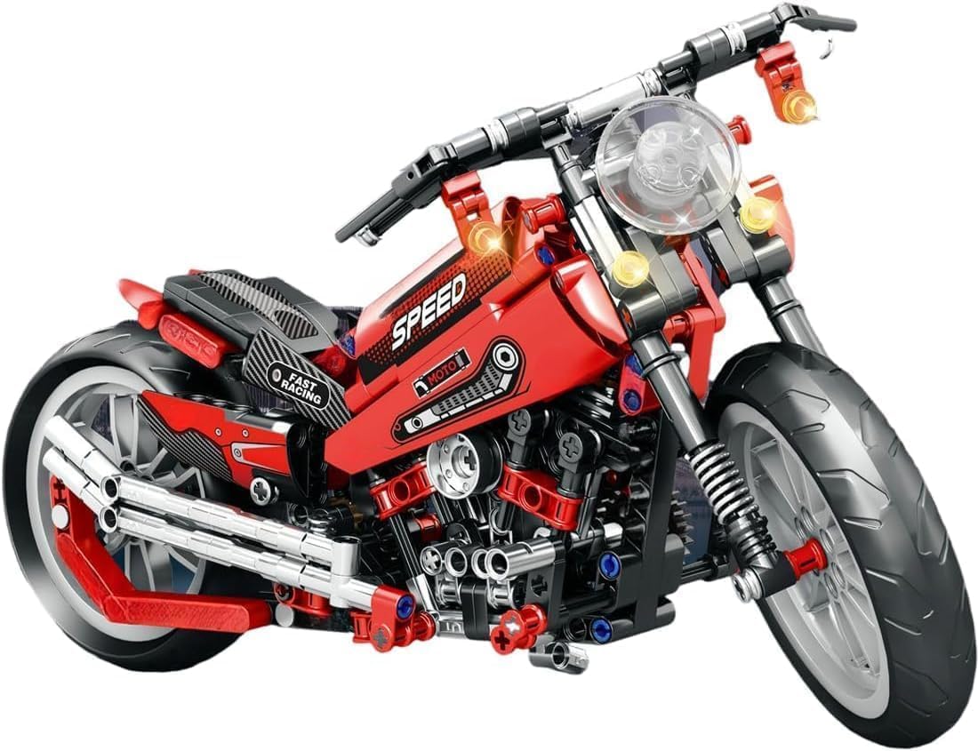 KYLON Technik Motorrad Bausatz 1:5 - 2420 Teile Harley Modell Für Erwachsene & Technik-Fans
