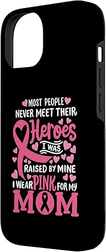 Miniatura 5 de iPhone 13 Concientización sobre el cáncer de mama desgaste rosa para mi mamá apoyo niños caso
