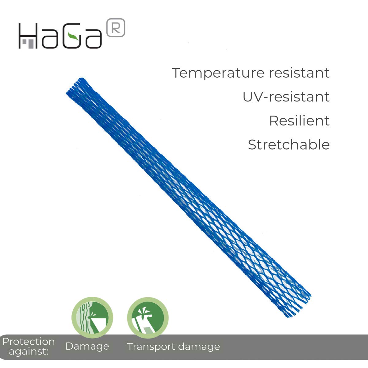 HaGa® Tuyau de protection pour emballage Ø 15-25 mm Bleu (vendu au mètre)