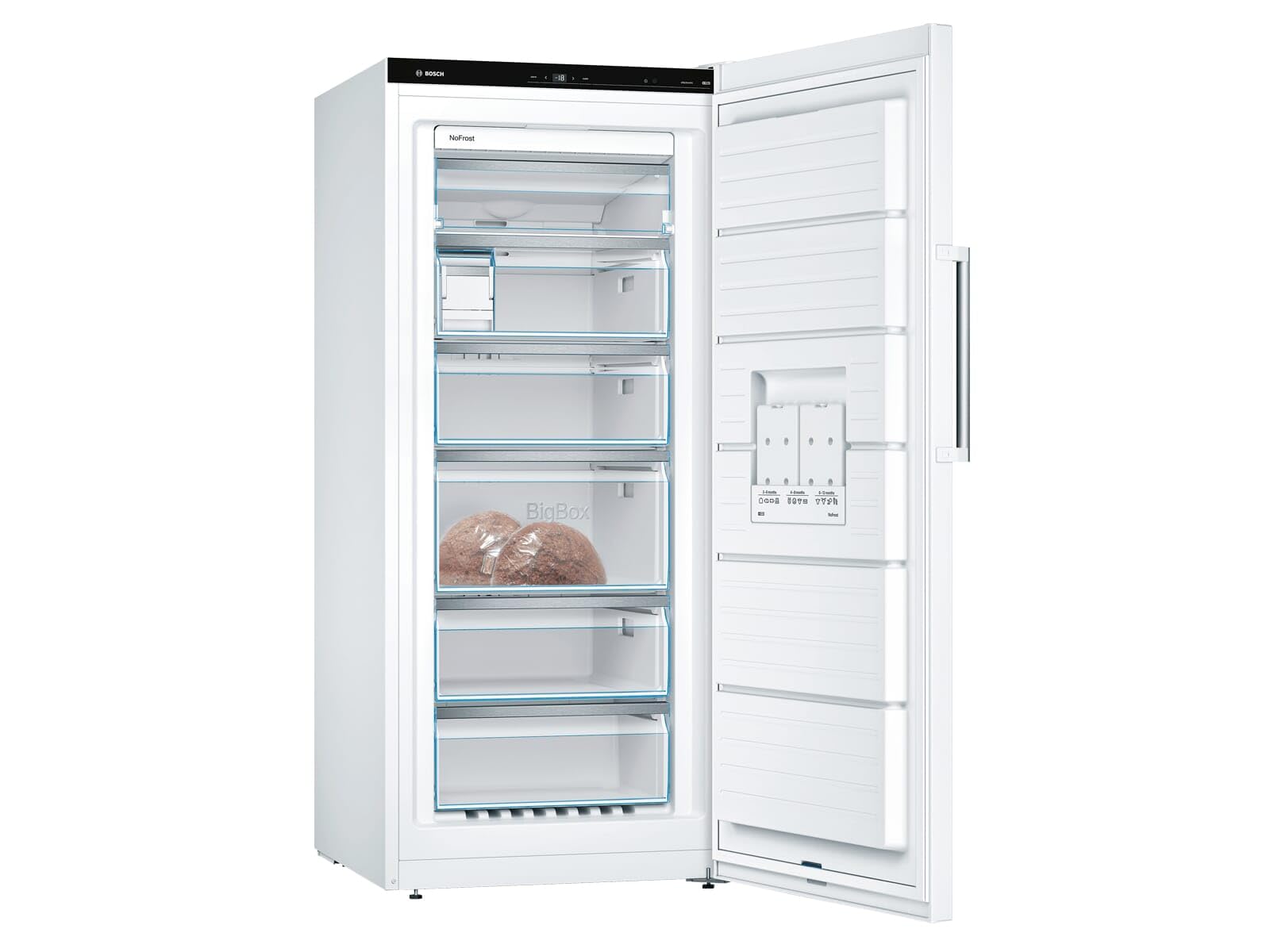 Bosch GSN51AWDV Serie 6 - Congelador XXL independiente (161 x 70 cm, 201 kWh/año, 290 L, NoFrost, IceTwister