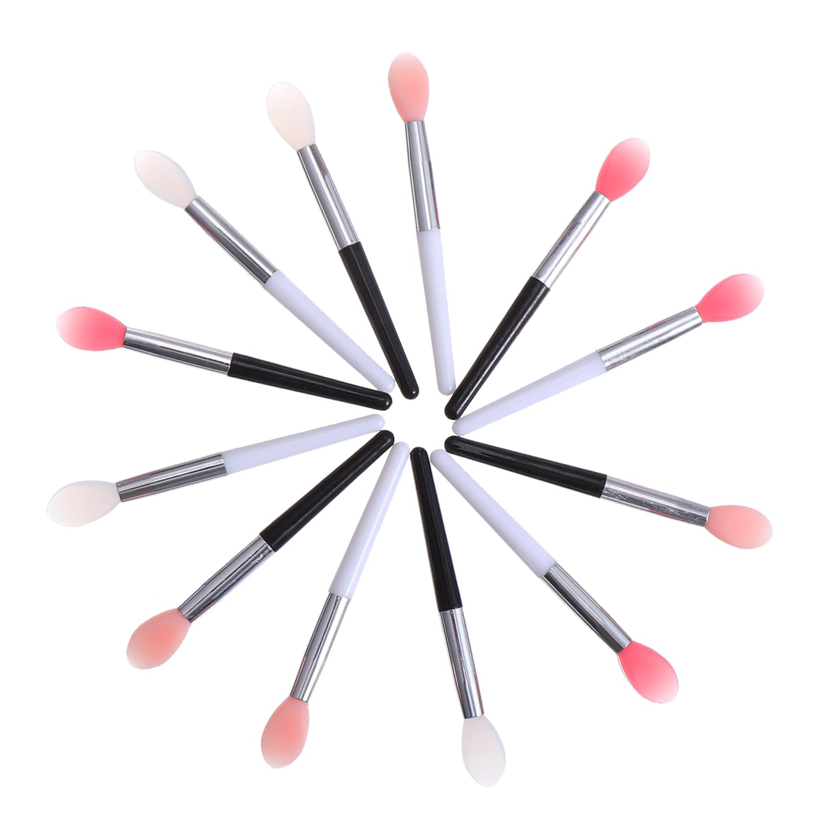 FOYTOKI 12pcs Silicone Lip Makeup Brush Applicator Small Makeup Brushes Lipstick Set Lip Mask Perfect Present for Birthday Christmas