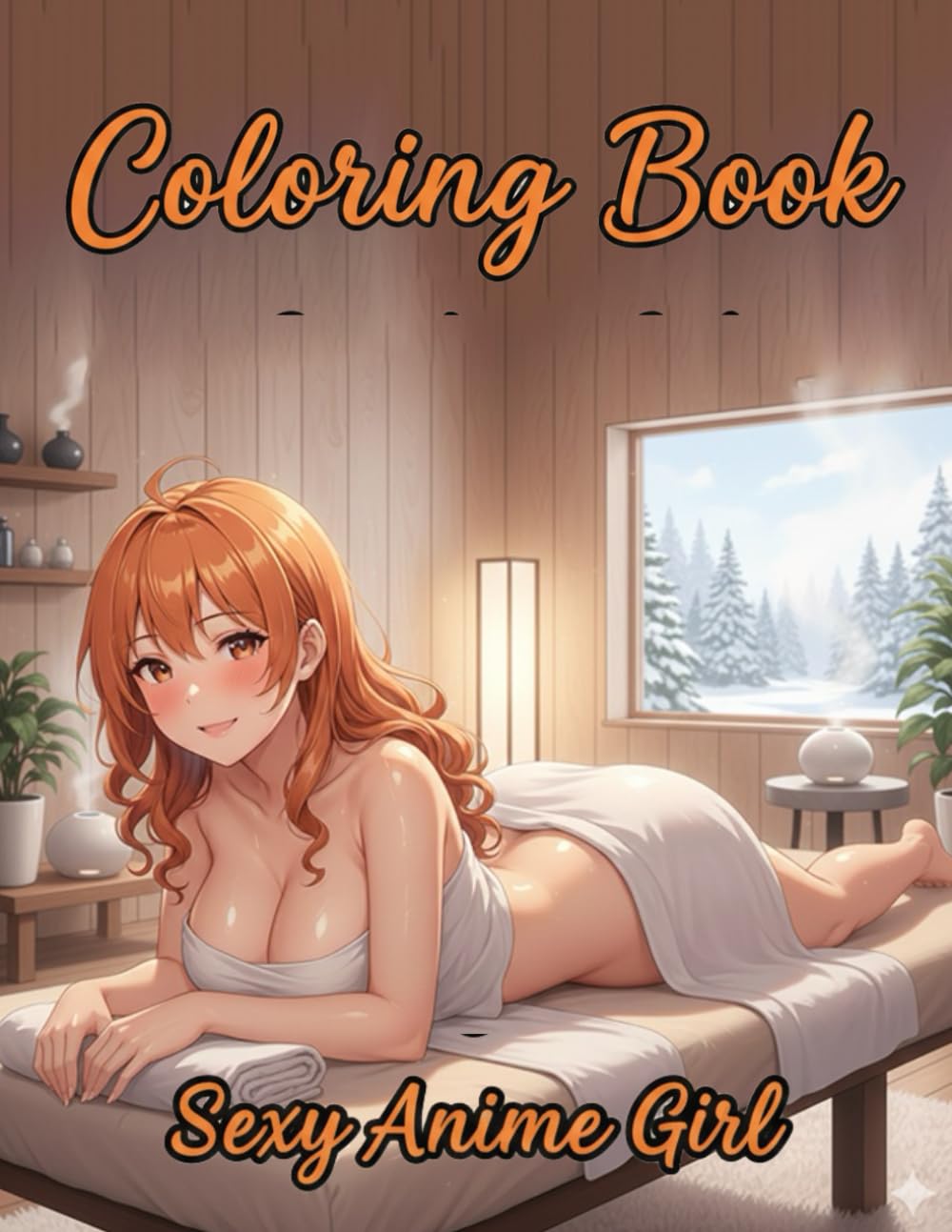 sexy Anime Girls Coloring Book: Ecchi & Hentai-Inspired Anime Girls Adult Coloring Book with Sexy Pin-Up Poses and Sensual Fantasy Illustrations