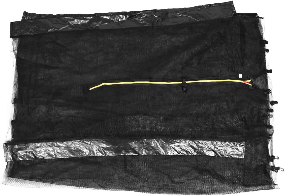 Luxshiny Outdoor Trampoline Safety Enclosure Net High Nylon Protective Fence with Quick-Lock Buckles and Zipper Heavy-Duty Bounce Guard for Backyard Trampoline Protection