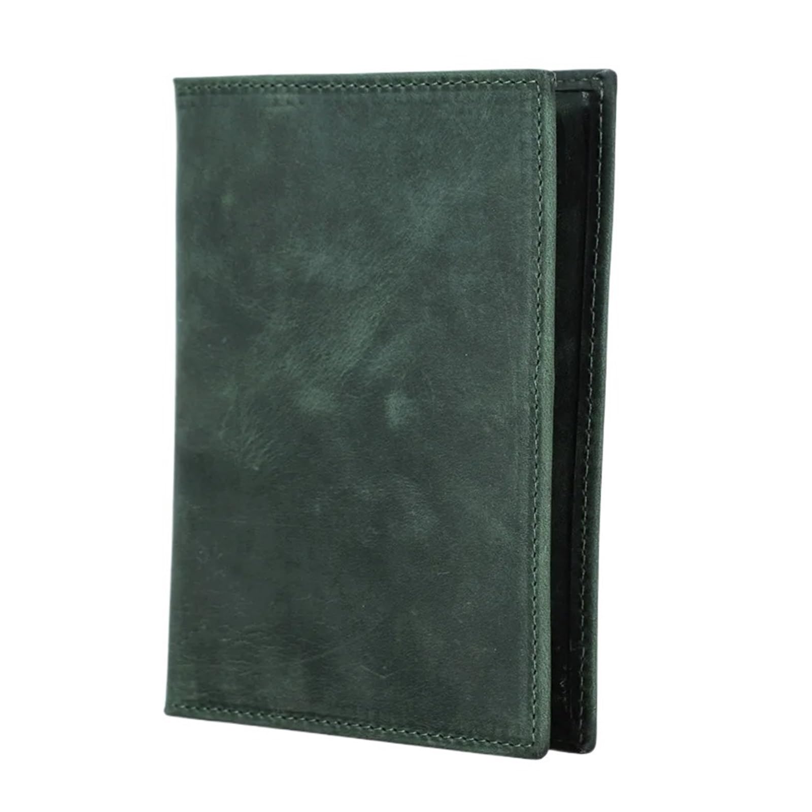 Porta passaporto in pelle da 1 pezzo con custodia: portafoglio da viaggio, tasca anti-smarrimento e carta for uomo e donna(Green)