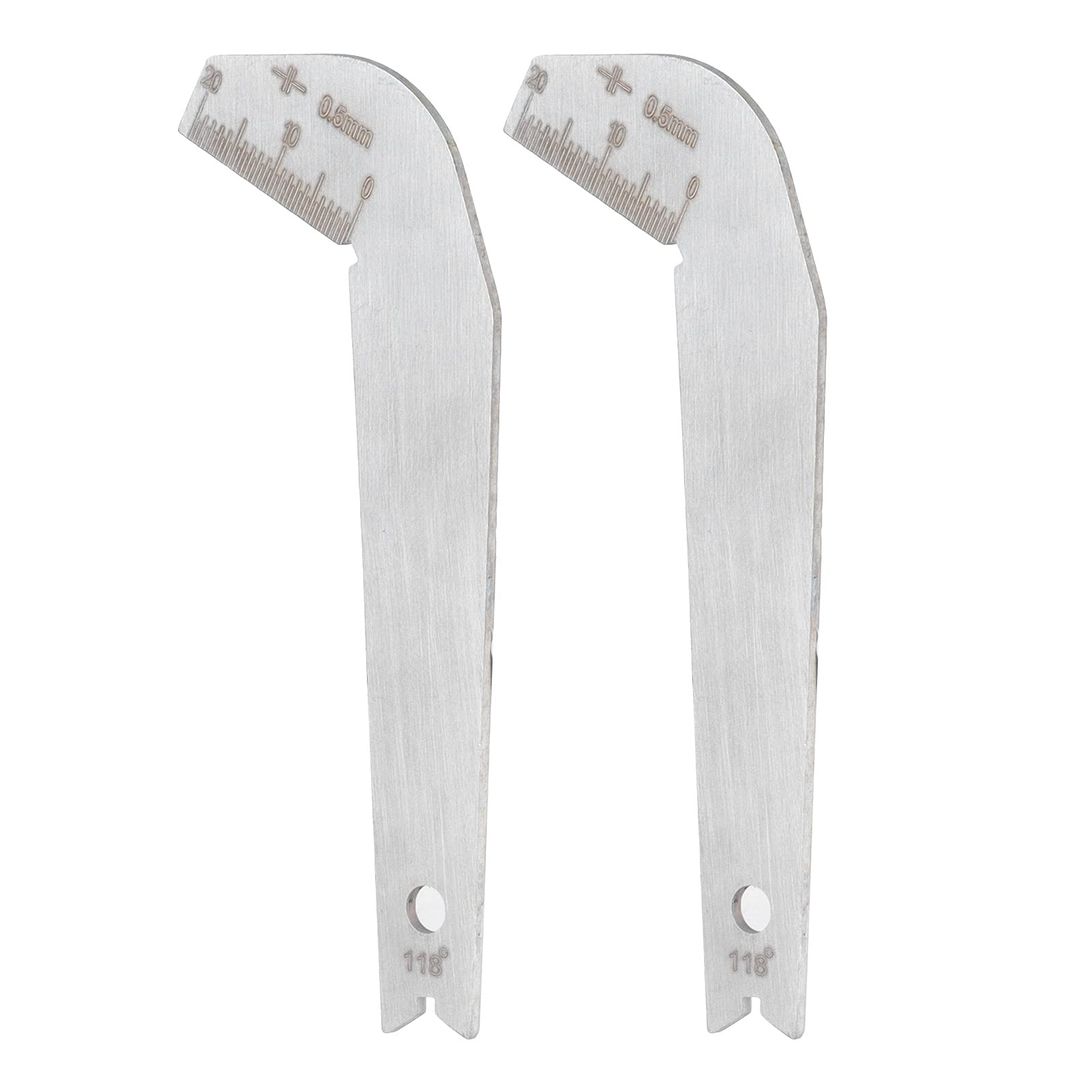 Drilling Bits Gauges, Blade Sharpener Inspection Tool Portable 0.5mm Accuracy Drill Bit Angle Gauge Set for Inspecting for Measuring