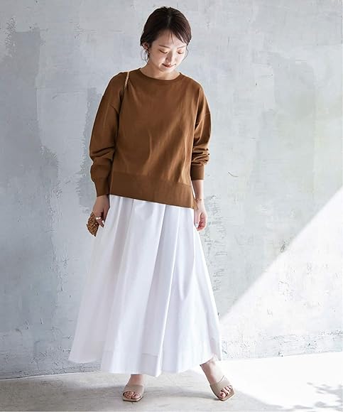 Amazon | [スローブイエナ] アイスコットンクルーネックプルオーバー